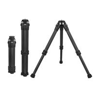 GleeGrow Mini treppiede in fibra di carbonio, piccolo treppiede da tavolo per insta360 X5 X4 X3 X2 per fotocamera DJI Osmo, per giunto cardanico, microfono, luce LED (nero)