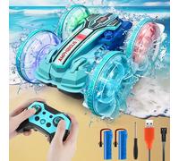 GLEEHAPY Macchina Telecomandata per Bambini - Macchina Radiocomandata Anfibia 4x4 con Luce Macchinina Telecomandata Bambino Auto Telecomandata Bambino Giochi Regalo per Bambini 3 4 5 6 7 8-12 Anni