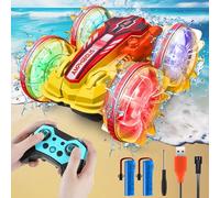 GLEEHAPY Macchina Telecomandata per Bambini - Macchina Radiocomandata Anfibia 4x4 con Luce Macchinina Telecomandata Bambino Auto Telecomandata Bambino Giochi Regalo per Bambini 3 4 5 6 7 8-12 Anni