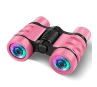 GLEEMEN Binocolo per Bambini, Bambini Binocolo, Giochi per bambino e bambina di 4 5 6 7 8 anni, per Bird Watching Campeggio Escursionismo Attività All'aperto (Rosa)