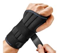 GLEEMEN Tutore Polso, Polsiera Ortopedica Regolabile per Uso Giorno e Notte,Polsiera del Polso per Artrite, Tendinite, Distorsione e Protezione Sportiva (Sinistra, L/XL (Polso 20-26 CM))