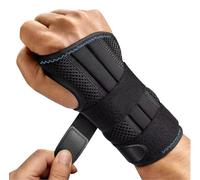 GLEEMEN Tutore Polso, Polsiera Ortopedica Regolabile per Uso Giorno e Notte,Polsiera del Polso per Artrite, Tendinite, Distorsione e Protezione Sportiva (Destra, L/XL (Polso 20-26 CM))