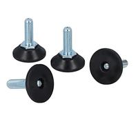 GLEITGUT 4 piedini regolabili per mobili con piatto da 38 mm, vite filettata metrica, vite di regolazione in altezza (M10 x 40)