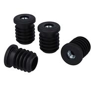 GleitGut 4 x tappi filettati rotondi in plastica per tubi tondi (25 x 1,5-2 mm, filettatura M8)