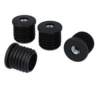 GleitGut 4 x tappi filettati rotondi in plastica per tubi tondi (32 x 1,5 mm, filettatura M10)