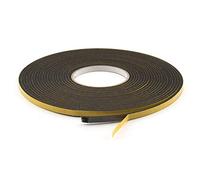 GleitGut Nastro in feltro autoadesivo, lunghezza 1 m, al metro, spessore 3 mm, larghezza 6 mm, colore nero