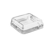 GleitGut - Set di 4 sottobicchieri per mobili, rettangolari, trasparenti