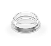 GLEITGUT Sottobicchieri trasparenti rotondi per mobili, 4 pezzi, trasparenti (30)