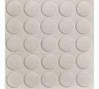 GleitGut Tappi autoadesivi per mobili - Diametro 14 mm - 25 pezzi - Coperture per viti (struttura-bianco)