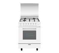 Glem A654MX6 Cucina da accosto cm. 60 x 50 - bianco 4 fuochi - 1 forno elettrico - Classe energetica: A