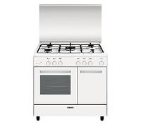 Cucina a Gas AR965GX 5 Fuochi Gas Forno a Gas Classe A Dimensioni 90x60 Colore Bianco Serie Alpha