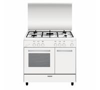Cucina a Gas AR965GX 5 Fuochi Gas Forno a Gas Classe A Dimensioni 90x60 Colore Bianco Serie Alpha