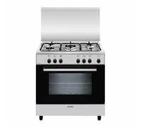 Glem Gas A855EI cucina Elettrico Nero, Acciaio inox