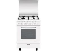 Glem A654MX6 Cucina da accosto cm. 60 x 50 - bianco 4 fuochi - 1 forno elettrico - Classe energetica: A
