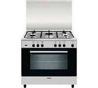 Glem gas AN965GI - Cucina a gas con forno a gas, N° 5 Fuochi, 90x60 cm, colore Inox
