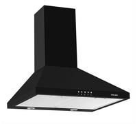 Glem Gas GHP645BK cappa aspirante Cappa aspirante a parete Nero 498 m³/h