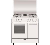 Glem AR856EX Cucina da accosto cm. 80 x 50 - bianco 4 fuochi - piastra elettrica - forno elettrico - portabombola - Classe energetica: A