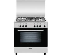 Glem Gas A855EI cucina Elettrico Nero, Acciaio inox