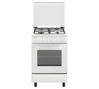Glem Gas Cucina gas 4 zone Forno elettrico ALPHA AE55MXF3 Bianco Classe A