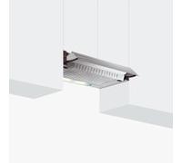 Glem Gas GHE601SI Cappa Aspirante a Incasso Argento 200 m³/h D