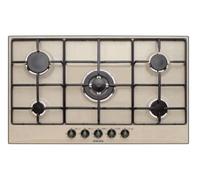 Glem Gas GT955SA Piano Cottura 5 Fuochi a Gas 90 cm (1 Bruciatore Tripla Corona) colore Sabbia