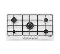 GLEM GAS GT955SA Piano cottura da 90 cm BIANCO, comandi frontali, 5 fuochi