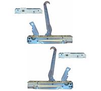Glem Gas - Kit 2 cerniere 154 x 22/27 mm. complete di 2 portarulli per porta forno con doppio vetro - KCF2196