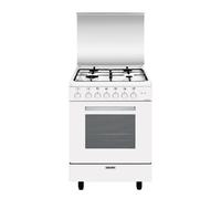 Glem A654MX6 Cucina da accosto cm. 60 x 50 - bianco 4 fuochi - 1 forno elettrico - Classe energetica: A