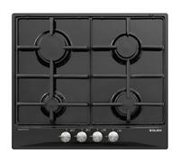 GLEM GAS - Piano Cottura GT64BK a Gas 4 Fuochi Gas Colore Nero con FSD