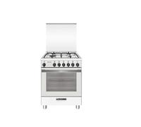 Glem Gas Cucina Piano Gas Forno Elettrico/Gas SA664VWH Bianco
