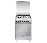 Glem U664MI Cucina da accosto cm. 60 x 60 - inox 4 fuochi - 1 forno elettrico - Classe energetica: A