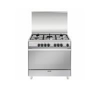 GLEM GAS UN965MI CUCINA 90X60 5 FUOCHI A GAS FORNO ELETTRICO CLASSE A - INOX