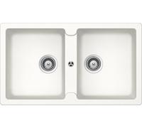 Glem Lavello 2 Vasche incasso Ls286wh bianco