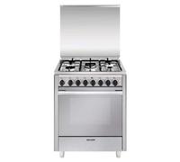 Glem U765MI6 Cucina da accosto cm. 70 x 60 - inox 5 fuochi - 1 forno elettrico - Classe energetica: A