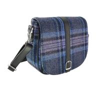 Glen Appin 'Beauly' Harris Tweed Borsa a tracolla regolabile e rimovibile LB1000 Beauly (colore 143 blu e viola), Colore 143 blu e viola, s