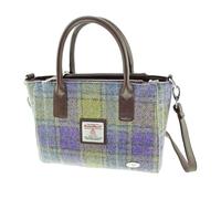 Glen Appin Borsa Tote Harris Tweed - LB1228 Brora, Col 112 Verde Lilla, L