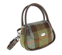 Glen Appin Harris Tweed Buchan - Mini borsetta rotonda con tracolla staccabile, Col15 Macleod, s