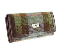 Glen Appin Harris Tweed Donna Bute Ripiegato Borsetta LB2000 - Colore 15 Blu Quadri