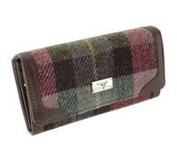 Glen Appin Harris Tweed LB2000 - Borsa pieghevole da donna, Col137 Verde Viola, S, Casual