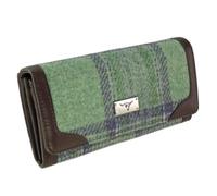 Glen Appin Harris Tweed LB2000 - Borsa pieghevole da donna, Col139 Verde Sbiaduto, S, Casual