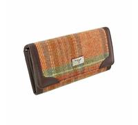 Glen Appin Harris Tweed LB2000 - Portafoglio pieghevole da donna, colore 148 arancione pallido