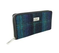 Glen Appin Harris Tweed LB2100 - Borsa grande con cerniera, Colore 119 Blu/Turchese, L, Casual