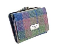 Glen Appin Harris Tweed LB2113 - Borsa da donna piccola, Colore 135 Blu/Pinktartan, S, Casual