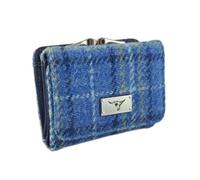 Glen Appin Harris Tweed LB2113 - Portamonete piccolo da donna (colore 129 azzurro), Colore 129 Azzurro, Softsided