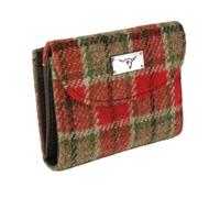Glen Appin Jura LB2002 Harris Tweed - Portafoglio piccolo da donna, Col 141 Rosso-verde, S, Casual