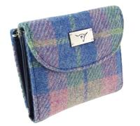 Glen Appin Jura LB2002 Harris Tweed - Portafoglio piccolo da donna, Col135 Blu-rosa, S, Casual