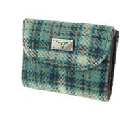 Glen Appin LB2002 - Portafoglio da donna in tweed Harris, Colore 121 Duck Egg Check, S, casual