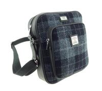 Glen Appin Of Scotland Harris - Borsa da viaggio in tweed, Col 95 Grigio Nero Quadri, m