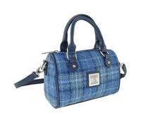 Glen Appin Of Scotland Harris Tweed 'Kilbride' Mini Tote Bag, Col 129 Azzurro, xs