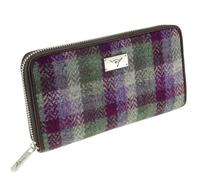 Glen Appin of Scotland LB2100-COL133 - Borsa con cerniera lunga, motivo a quadri verdi